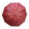 Amapola - B Rojo con estampado blanco y grís